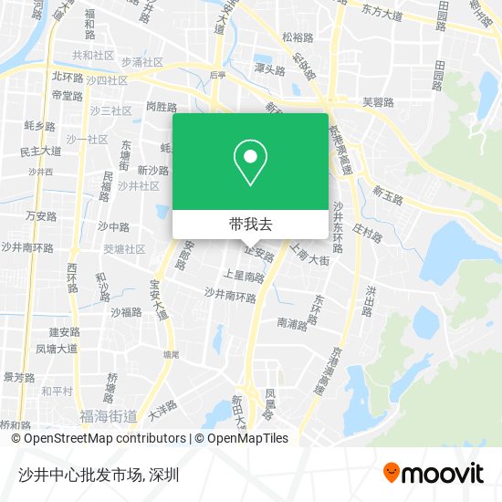 沙井中心批发市场地图