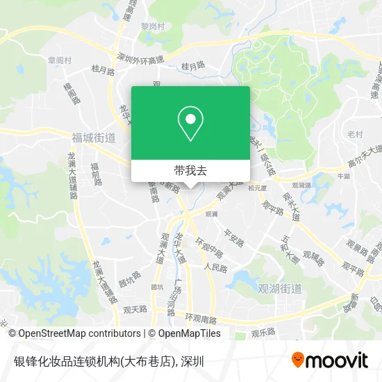 银锋化妆品连锁机构(大布巷店)地图