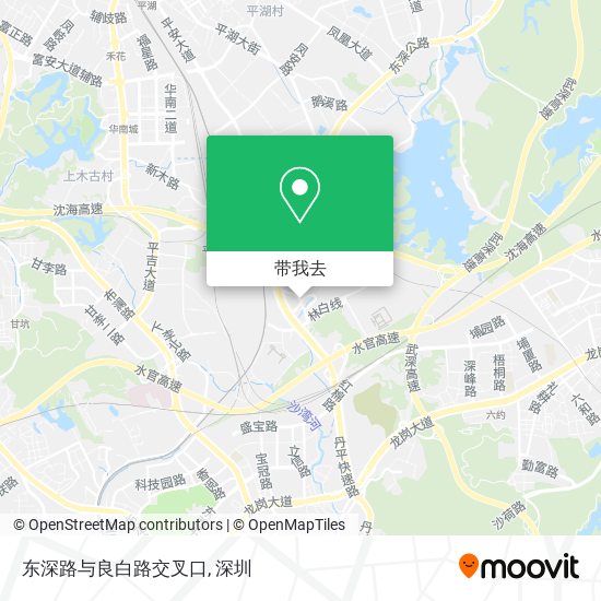东深路与良白路交叉口地图