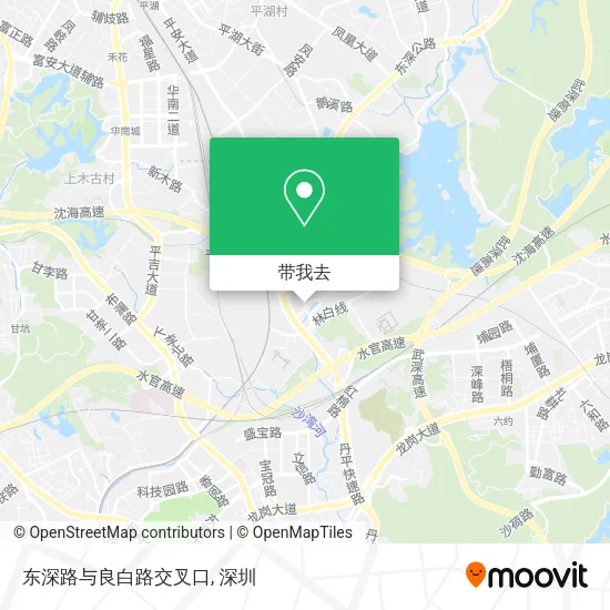 东深路与良白路交叉口地图