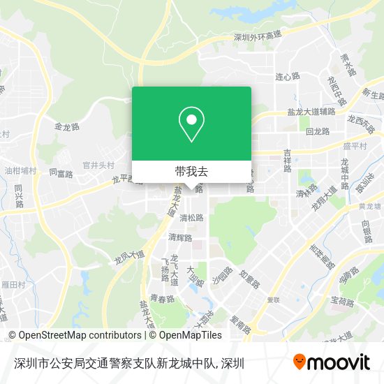深圳市公安局交通警察支队新龙城中队地图