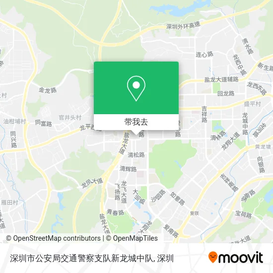 深圳市公安局交通警察支队新龙城中队地图