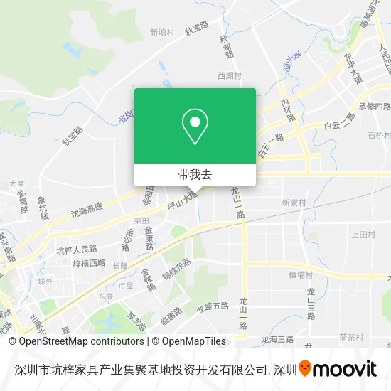 深圳市坑梓家具产业集聚基地投资开发有限公司地图