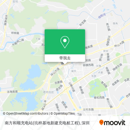 南方和顺充电站(坑梓基地新建充电桩工程)地图