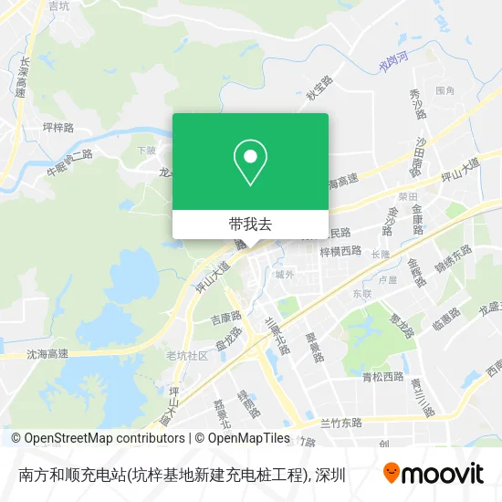 南方和顺充电站(坑梓基地新建充电桩工程)地图