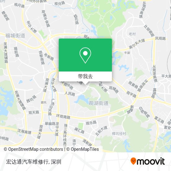 宏达通汽车维修行地图
