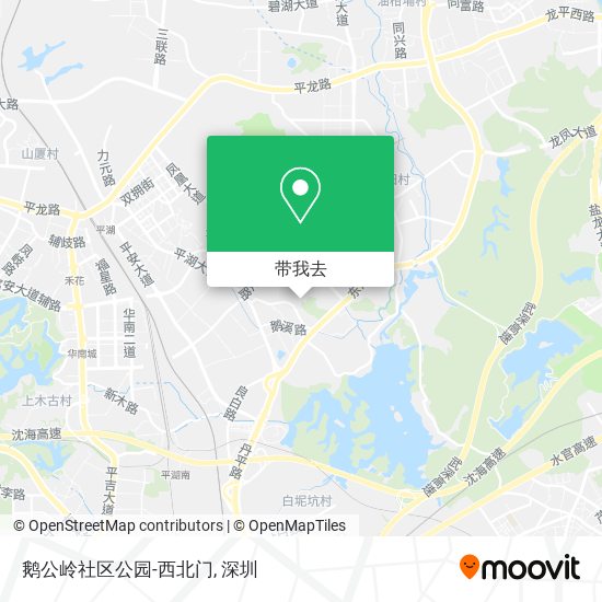 鹅公岭社区公园-西北门地图