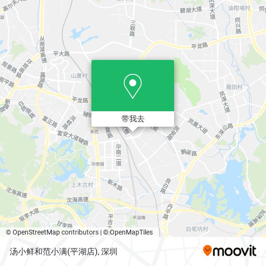 汤小鲜和范小满(平湖店)地图