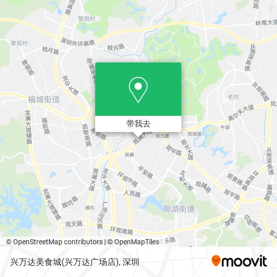 兴万达美食城(兴万达广场店)地图