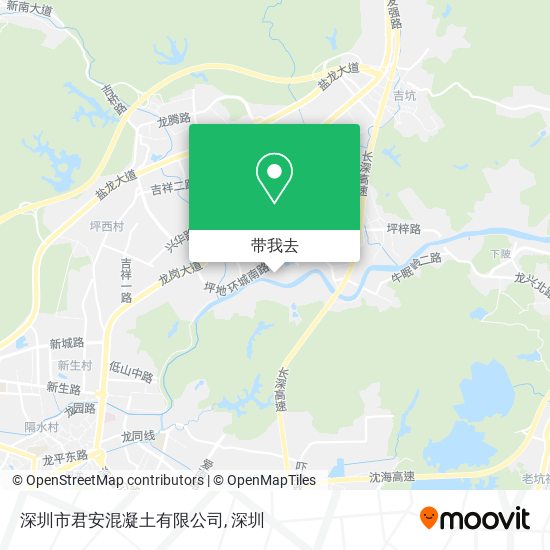 深圳市君安混凝土有限公司地图