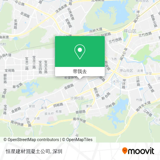 恒星建材混凝土公司地图