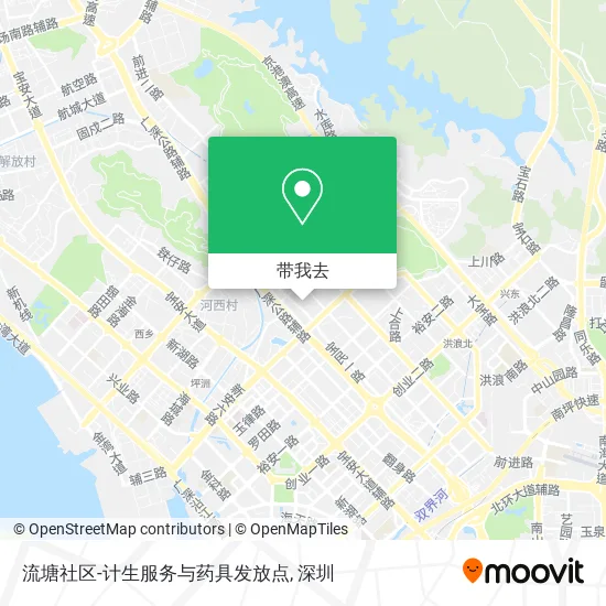 流塘社区-计生服务与药具发放点地图