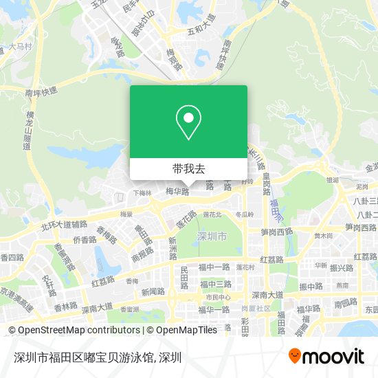 深圳市福田区嘟宝贝游泳馆地图