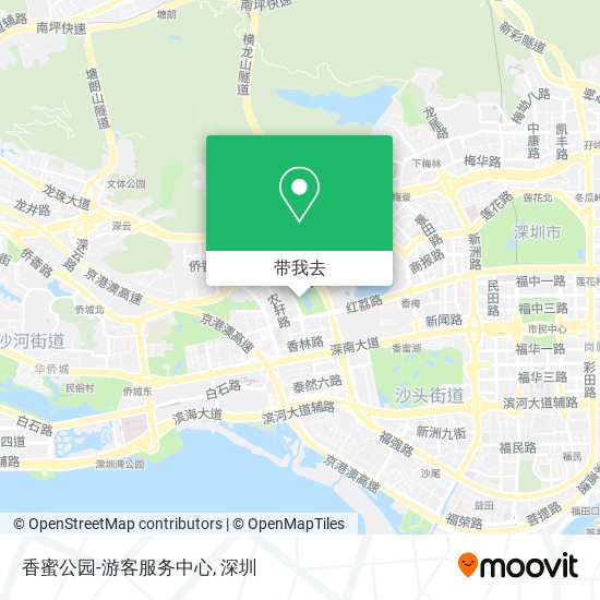 香蜜公园-游客服务中心地图
