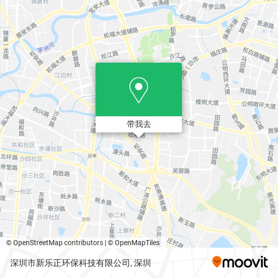 深圳市新乐正环保科技有限公司地图