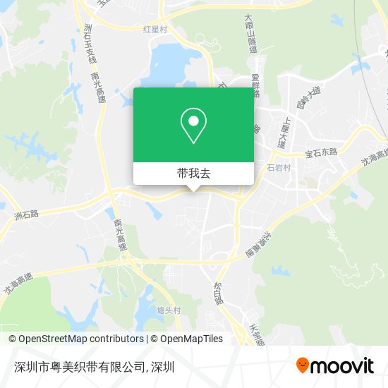 深圳市粤美织带有限公司地图