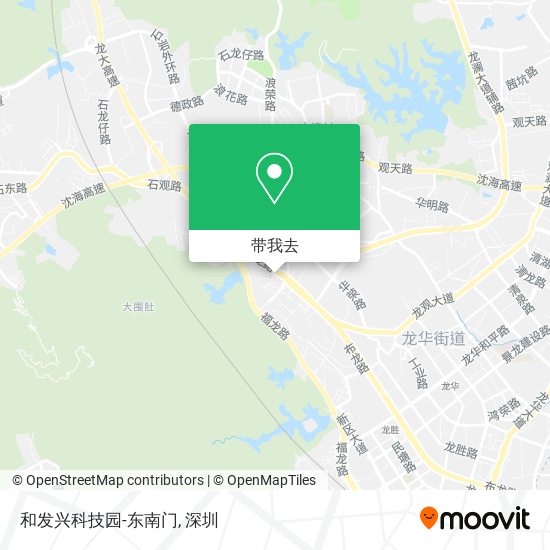 和发兴科技园-东南门地图