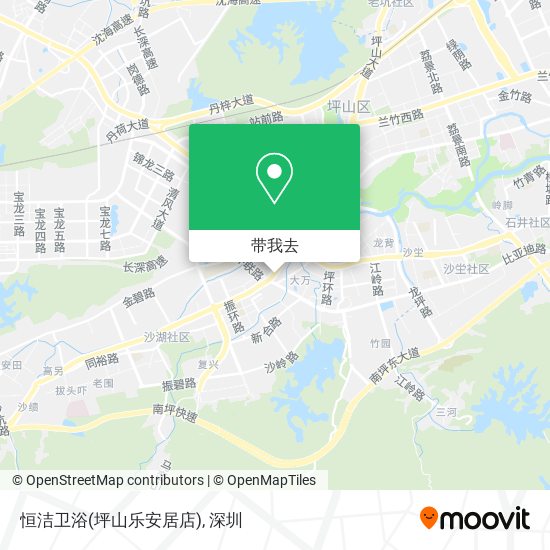 恒洁卫浴(坪山乐安居店)地图