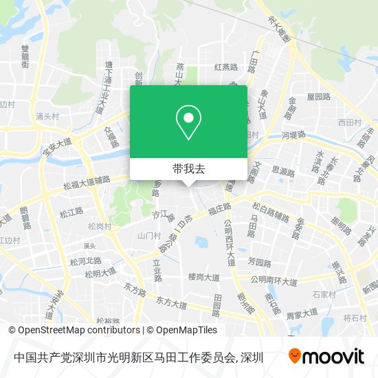 中国共产党深圳市光明新区马田工作委员会地图