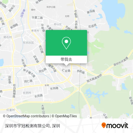 深圳市宇冠检测有限公司地图