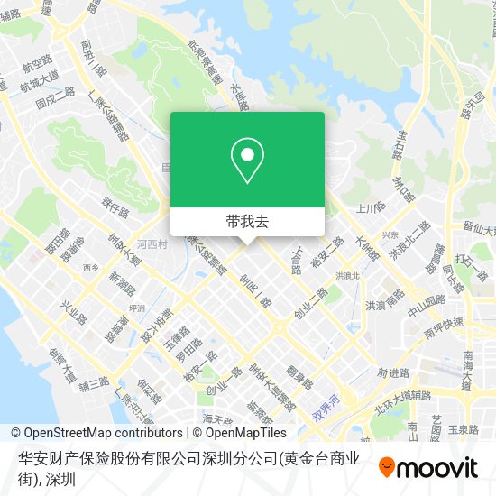 华安财产保险股份有限公司深圳分公司(黄金台商业街)地图