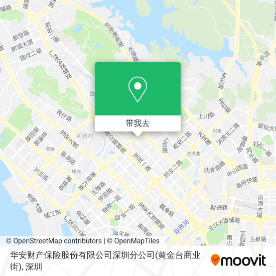 华安财产保险股份有限公司深圳分公司(黄金台商业街)地图