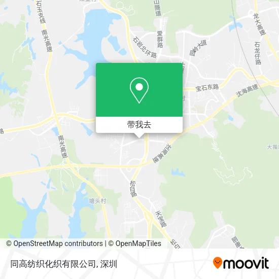 同高纺织化织有限公司地图