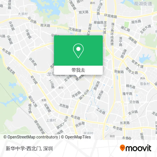 新华中学-西北门地图