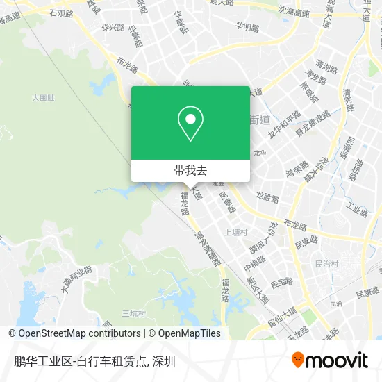 鹏华工业区-自行车租赁点地图