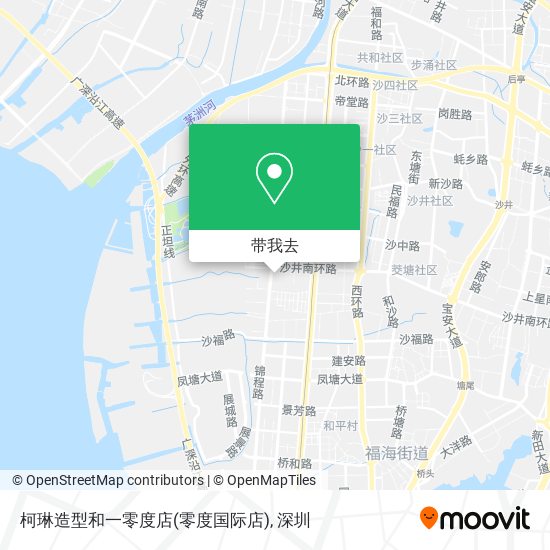柯琳造型和一零度店(零度国际店)地图