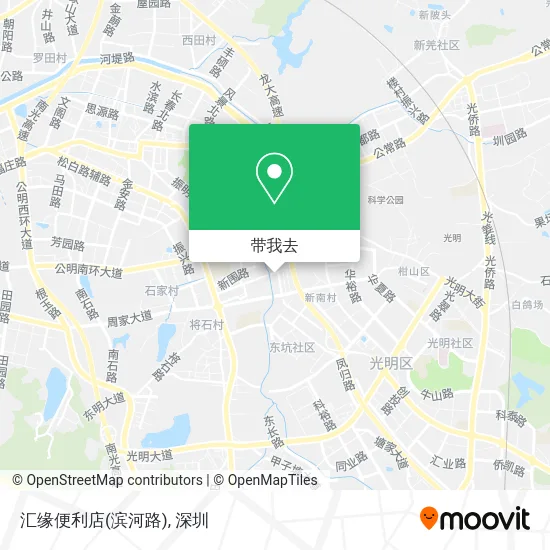 汇缘便利店(滨河路)地图