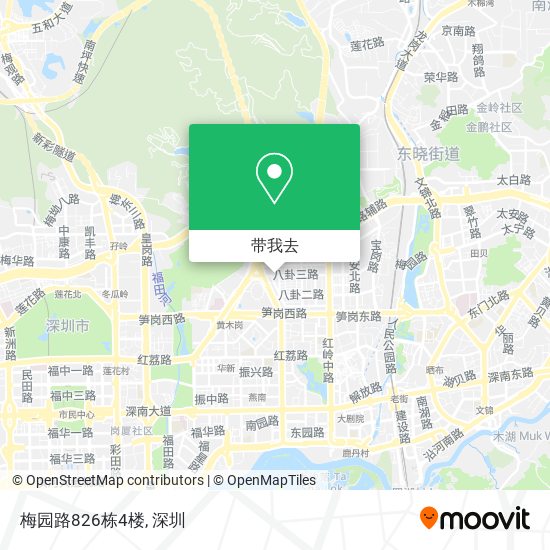 梅园路826栋4楼地图