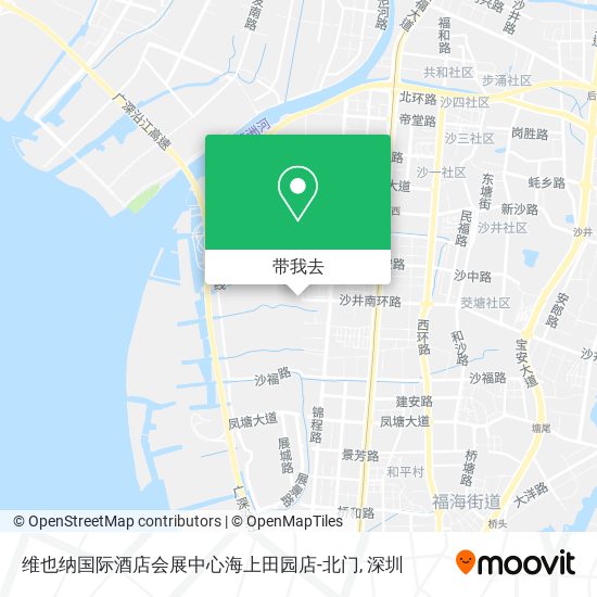 维也纳国际酒店会展中心海上田园店-北门地图