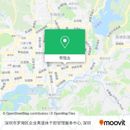 深圳市罗湖区企业离退休干部管理服务中心地图