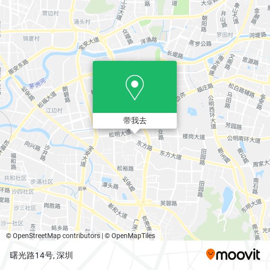 曙光路14号地图