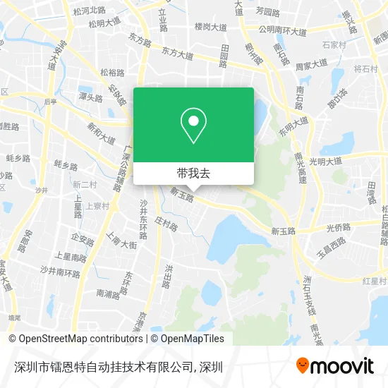 深圳市镭恩特自动挂技术有限公司地图
