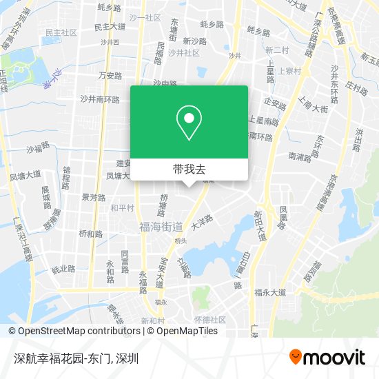 深航幸福花园-东门地图