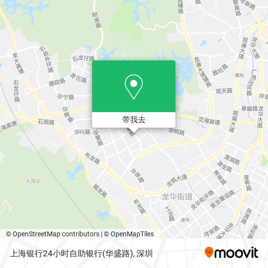 上海银行24小时自助银行(华盛路)地图