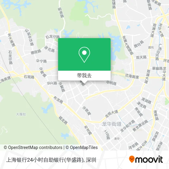 上海银行24小时自助银行(华盛路)地图