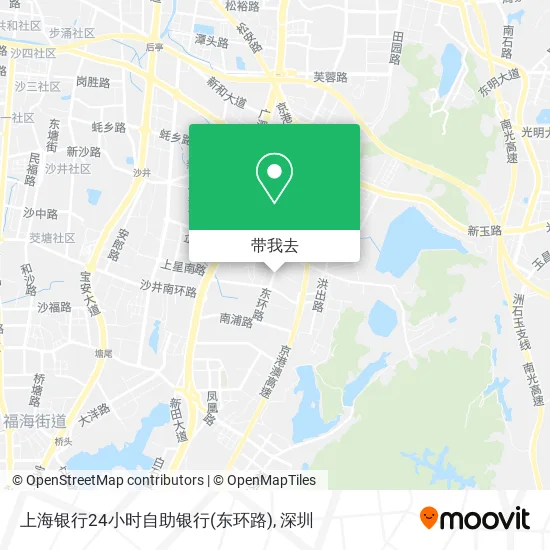 上海银行24小时自助银行(东环路)地图