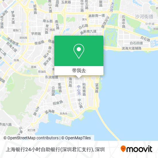 上海银行24小时自助银行(深圳君汇支行)地图