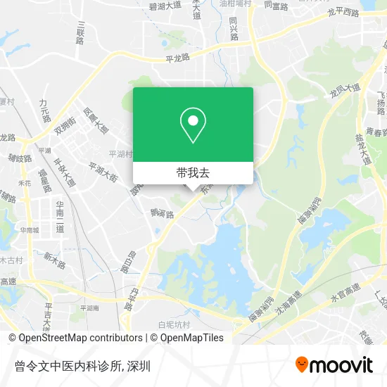 曾令文中医内科诊所地图