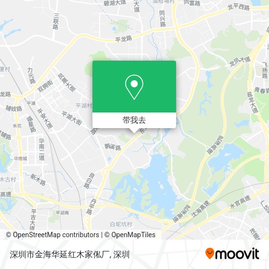 深圳市金海华延红木家俬厂地图