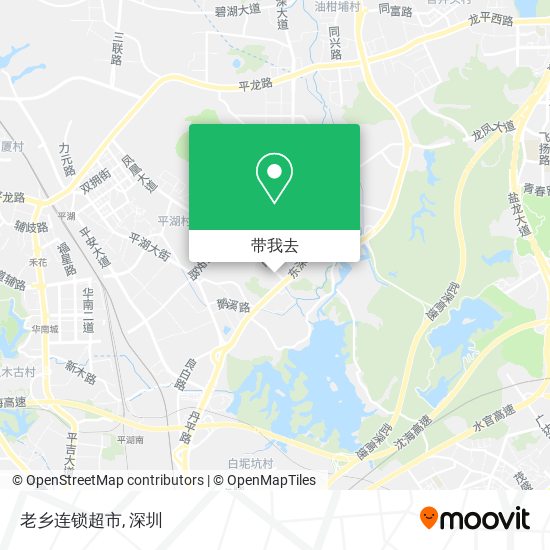 老乡连锁超市地图