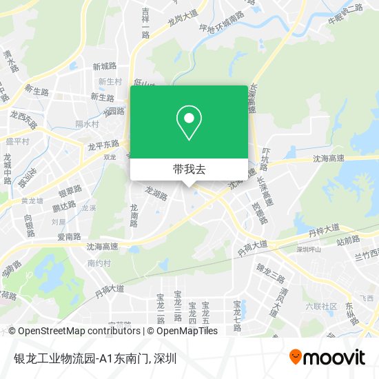 银龙工业物流园-A1东南门地图