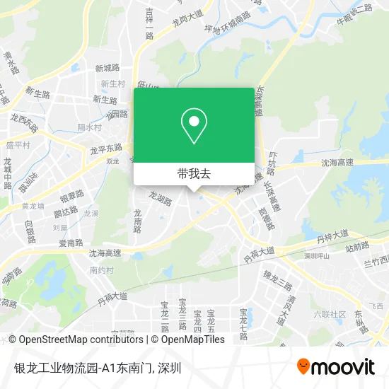 银龙工业物流园-A1东南门地图
