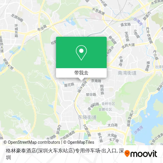 格林豪泰酒店(深圳火车东站店)专用停车场-出入口地图