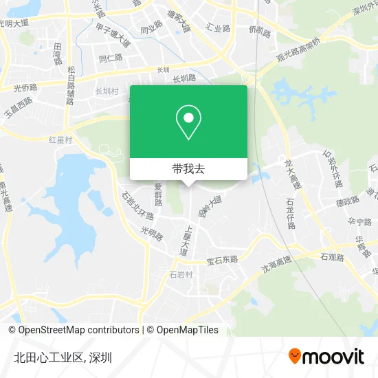 北田心工业区地图