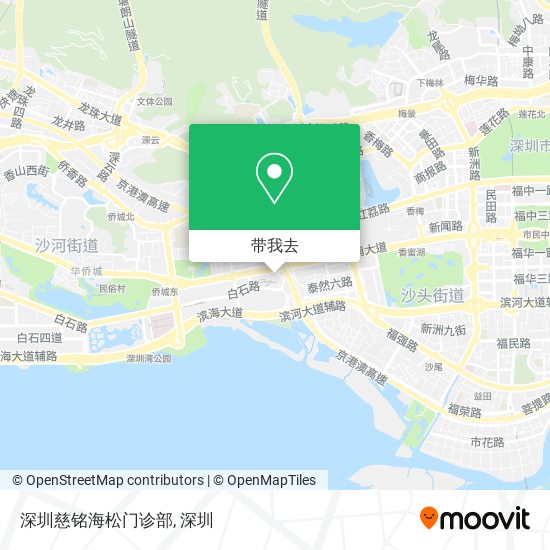 深圳慈铭海松门诊部地图