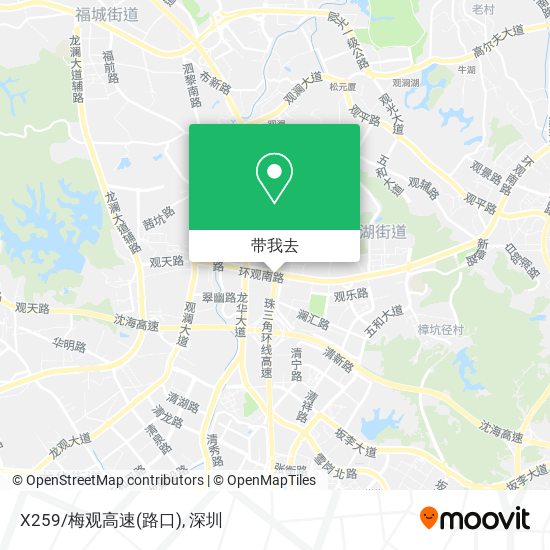 X259/梅观高速(路口)地图